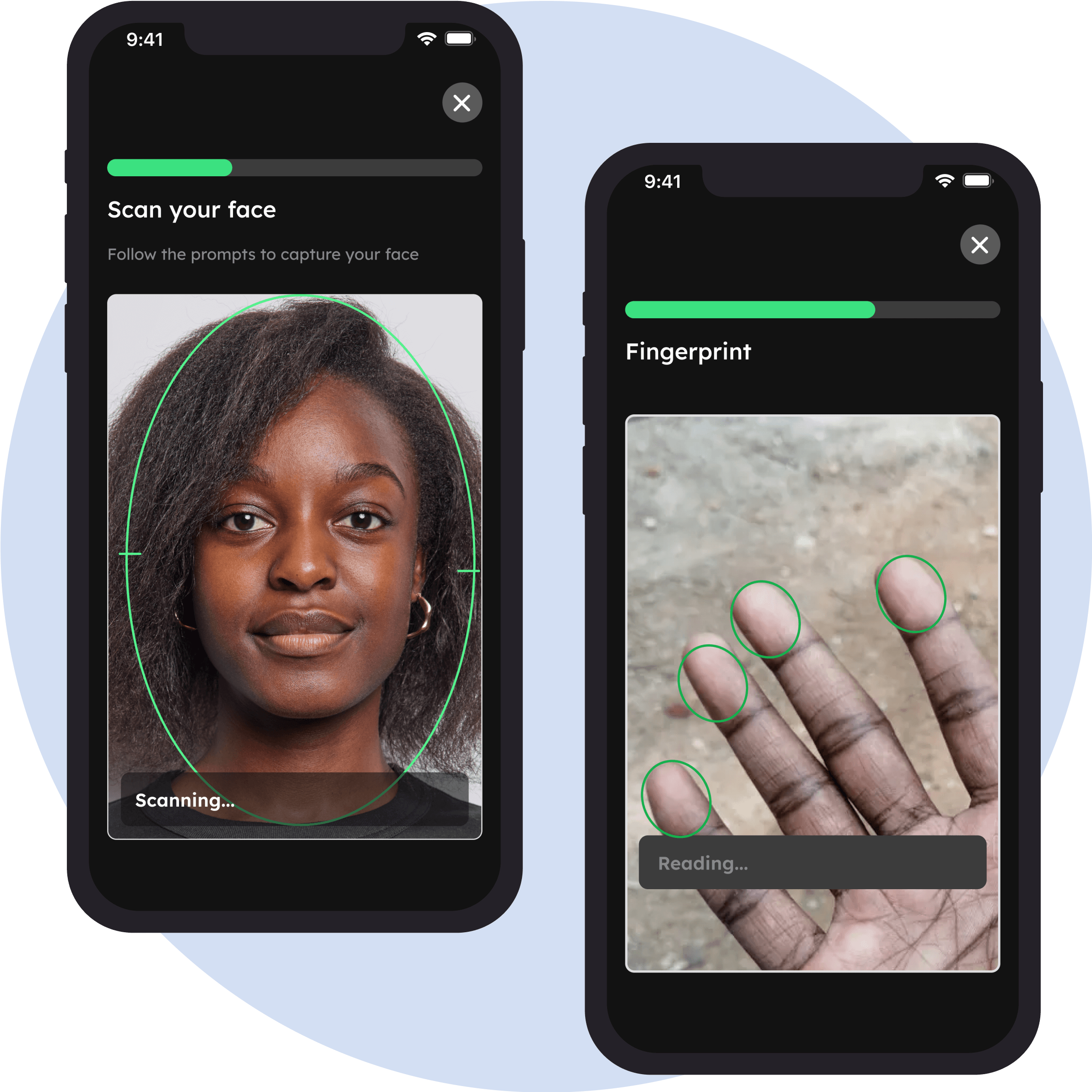 Scan your face for verification